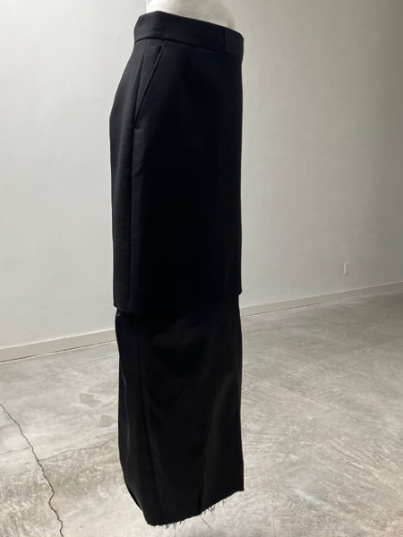 VETEMENTS 25AW Deconstructed maxi skirt